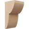 Ekena Millwork 6"W x 6"D x 12"H Wide Crestline Rough Cedar Woodgrain TimberThane Corbel, Primed Tan CORUR06X06X12CRERCPR - alternate 1